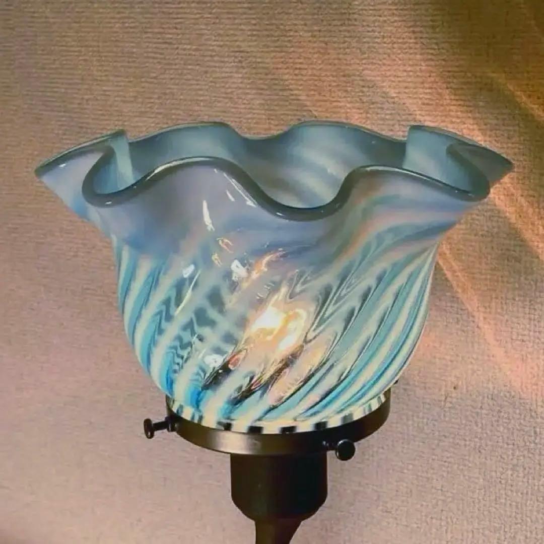 （専用）フェントン　大きなランプシェード　アンティーク　スタンドセット