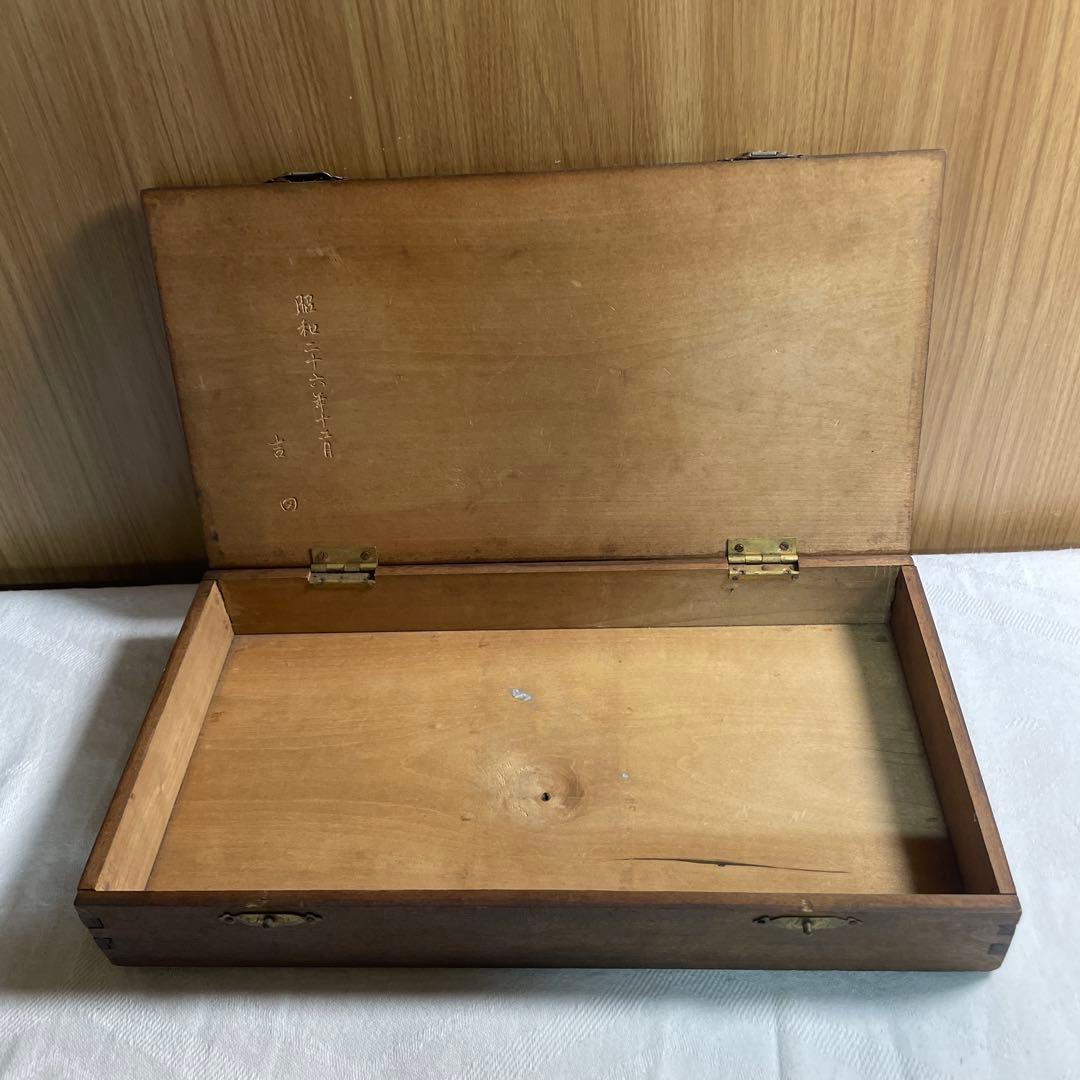 【骨董品】中国　竹嵌　骨牌　背竹牌　麻雀牌　箱付