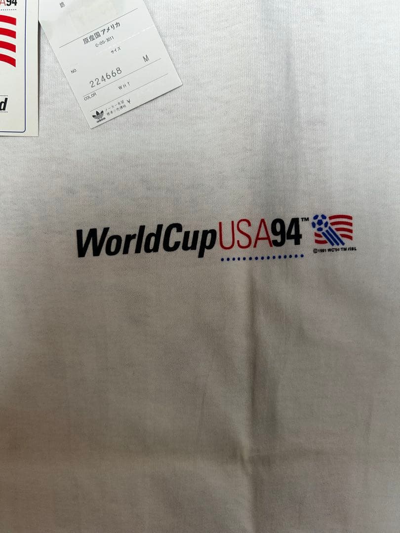 94年W杯 adidas USA製 L デッドストック 激レア