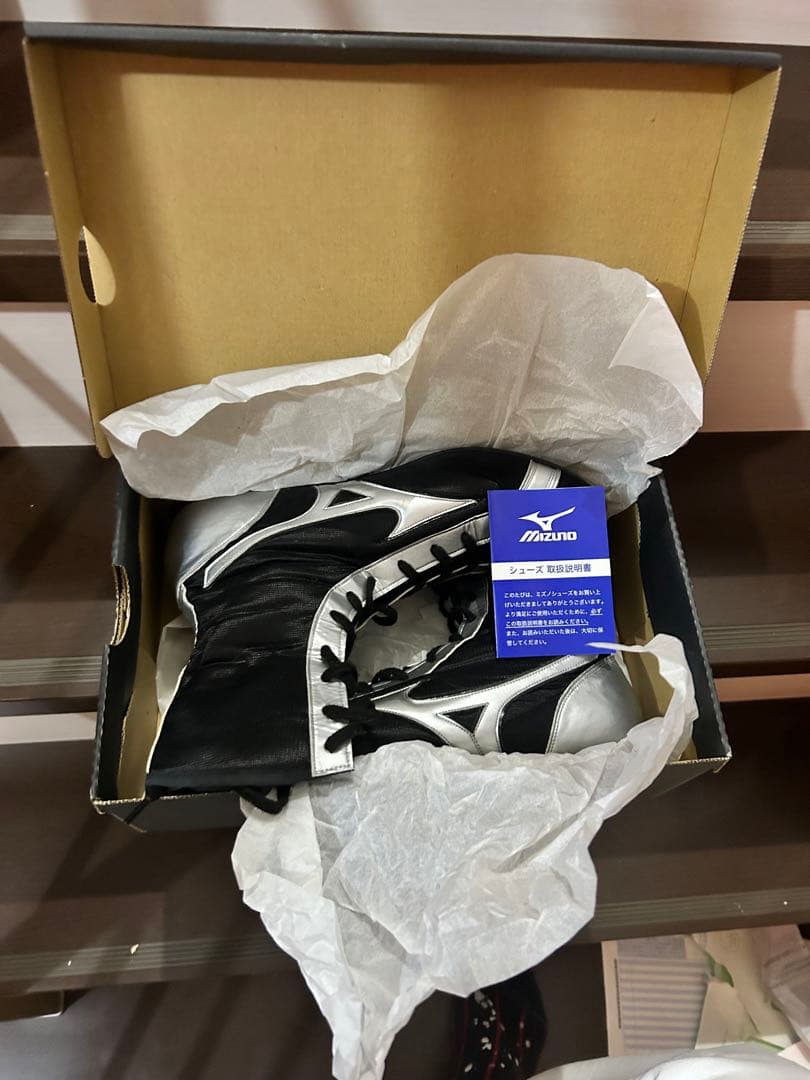 Mizuno ボクシングシューズ ブラック/シルバー