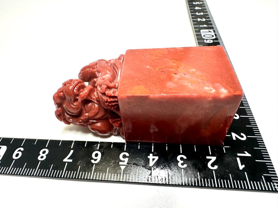 【獅子】 太獅　少獅　母子獅子　美品　高級印材　篆刻　印石　ラオス印石　水凍