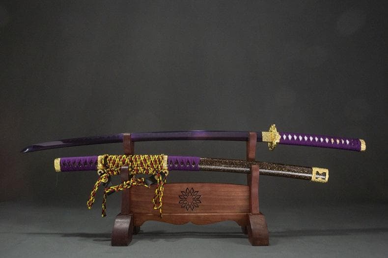 紫川太刀 日本刀 模造刀 居合刀 武士道 武蔵 鑑賞用 手鍛造打