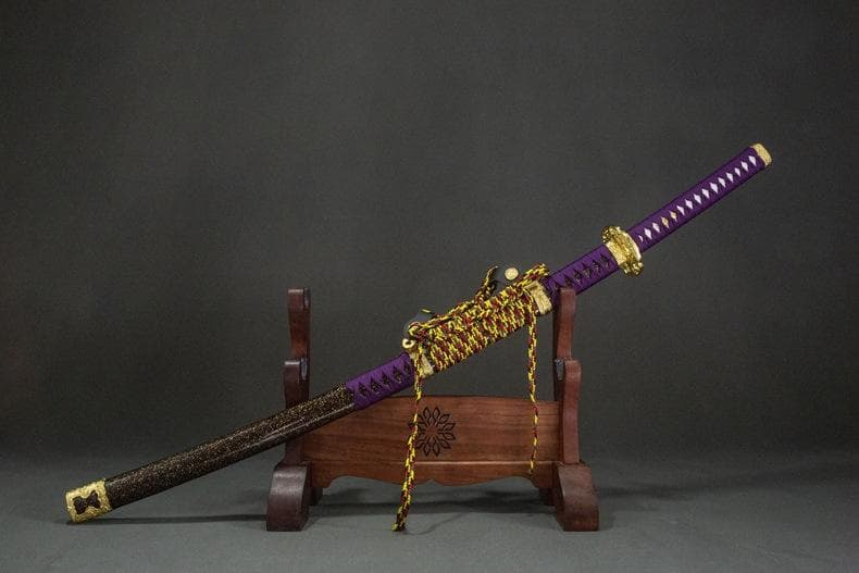 紫川太刀 日本刀 模造刀 居合刀 武士道 武蔵 鑑賞用 手鍛造打