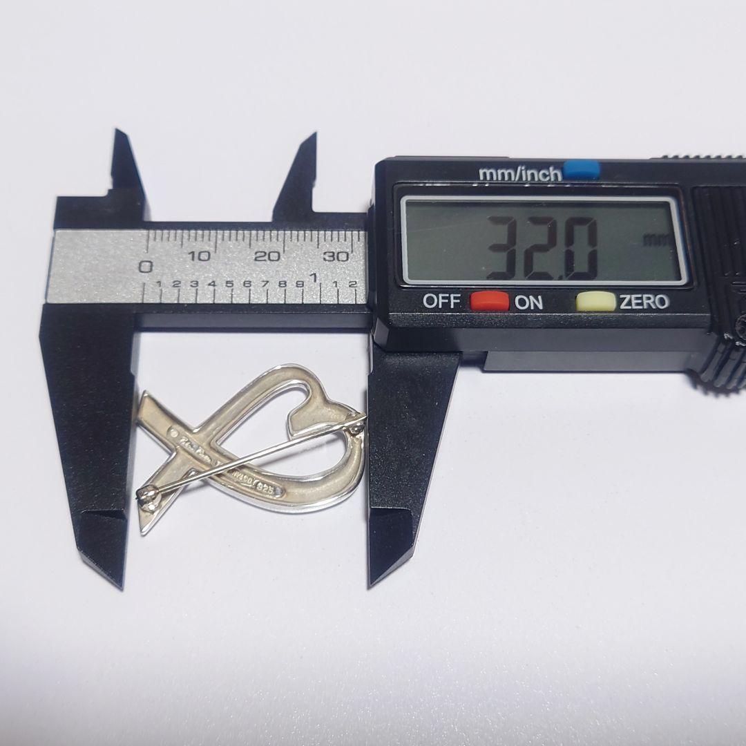 極美品 ティファニー ブローチ ラビングハート ミディアム 925 ケース付き