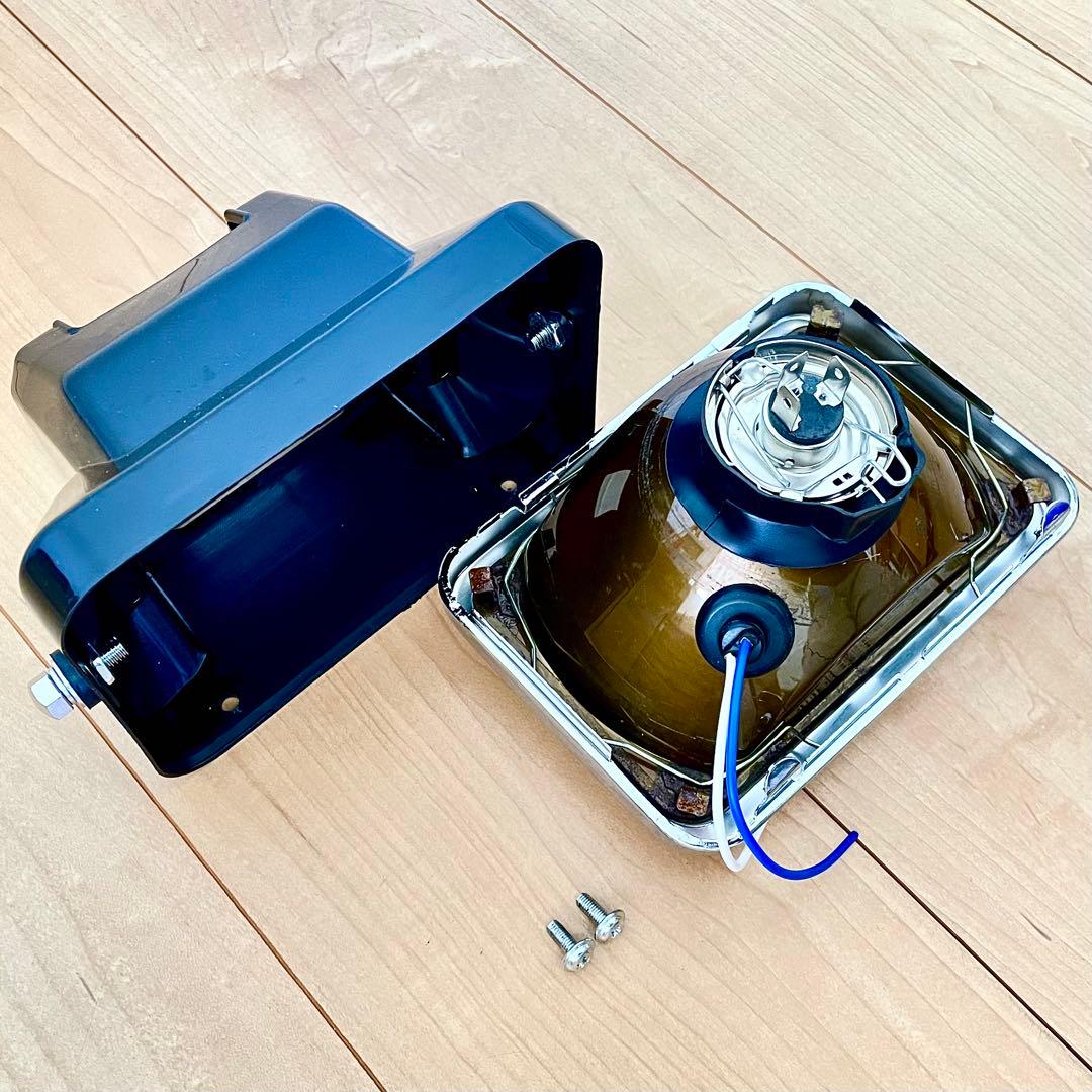 訳あり シビエ CIBIE 角型 ヘッドライト 当時物 角目 マーシャル