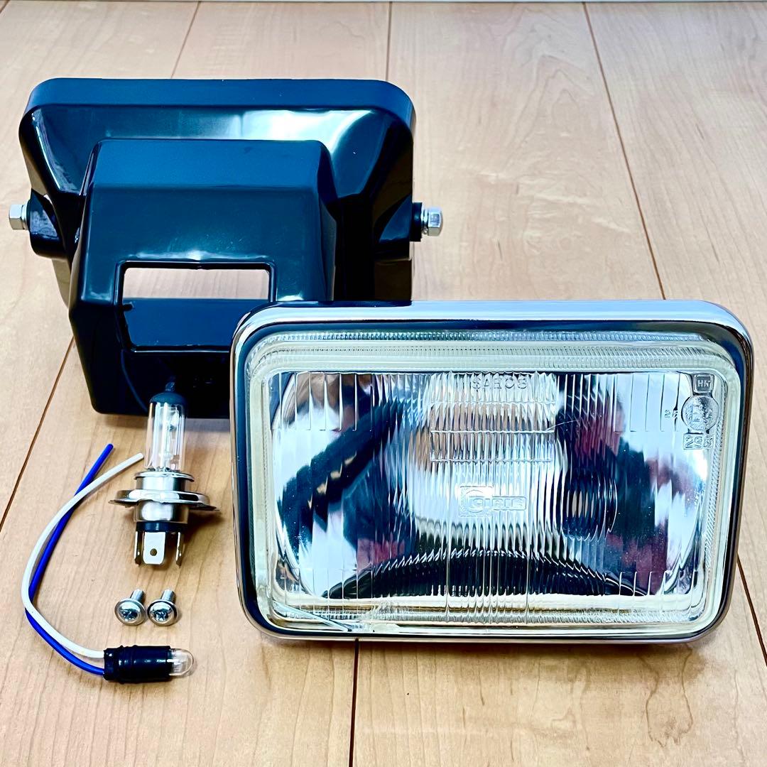 訳あり シビエ CIBIE 角型 ヘッドライト 当時物 角目 マーシャル