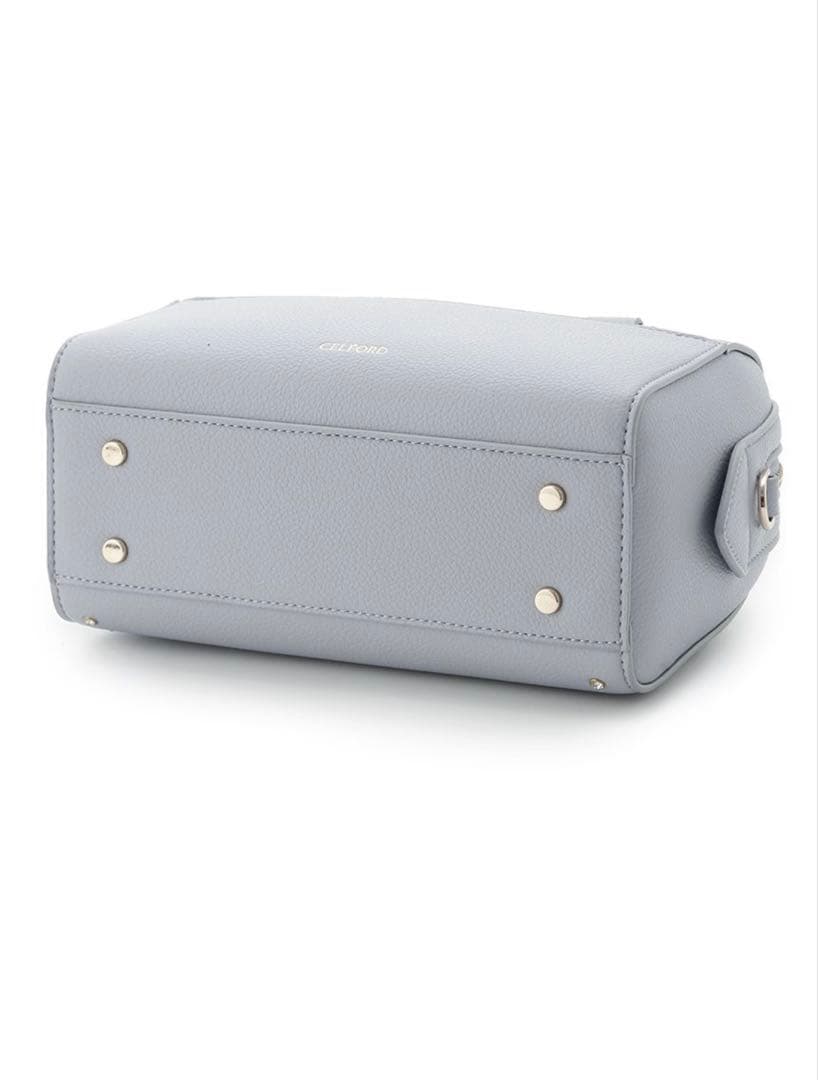 【美品】CELFORD リュタン ビジュースタッズボストンバッグ SAX