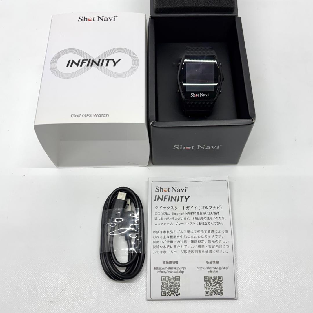 Shot Navi INFINITY スマートウォッチ ゴルフ距離計 ブラック