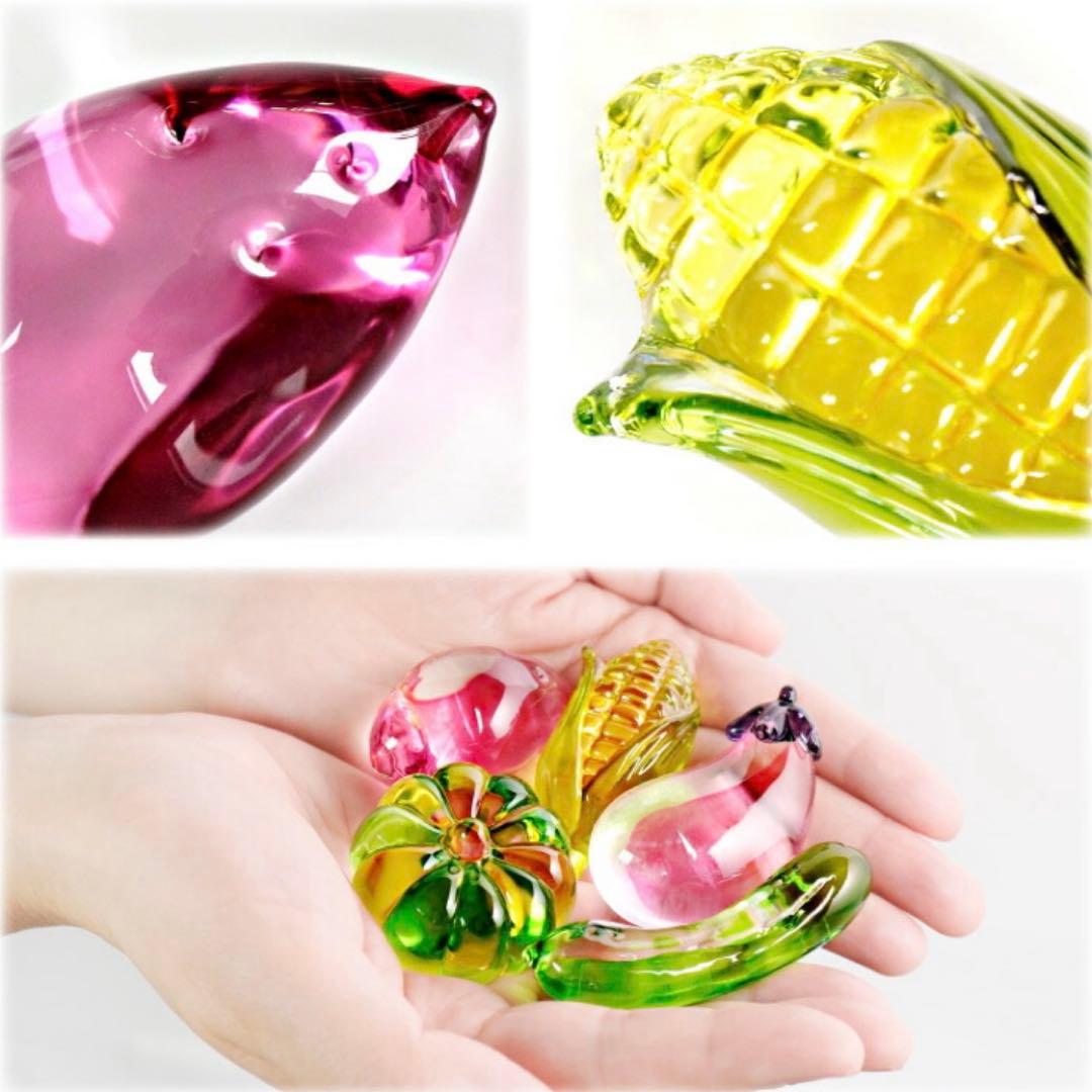 クリスタル野菜と果物　ガラス細工