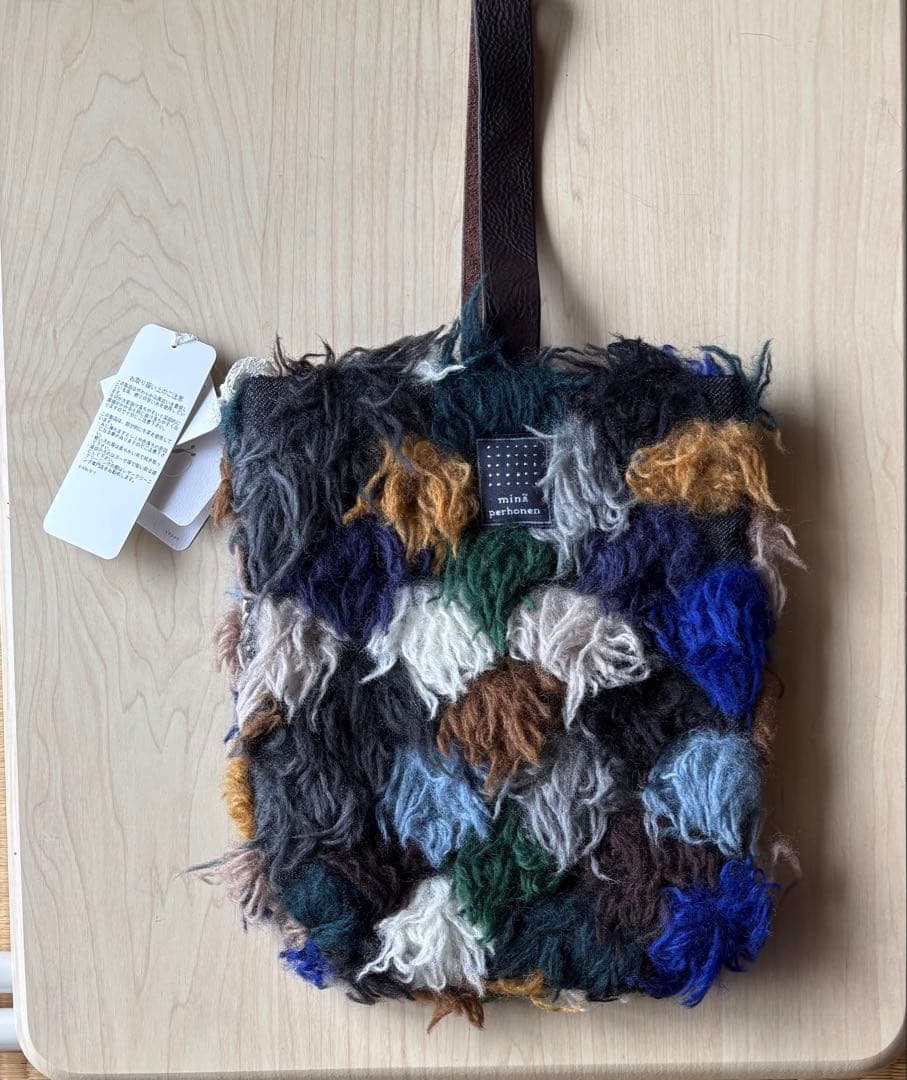 ミナペルホネン　[pot-au-feu puist bag］(ブルーミックス)