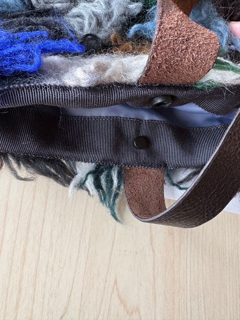 ミナペルホネン　[pot-au-feu puist bag］(ブルーミックス)