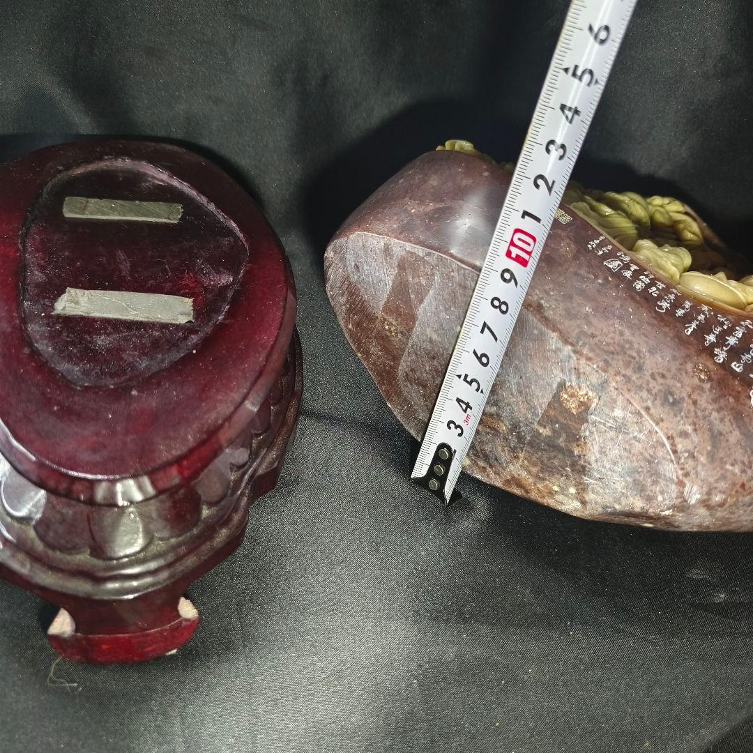 中国骨董 青田石彫 福寿神 布袋様 手彫り古美術 縁起物 風水グッズ 蒐集家放出