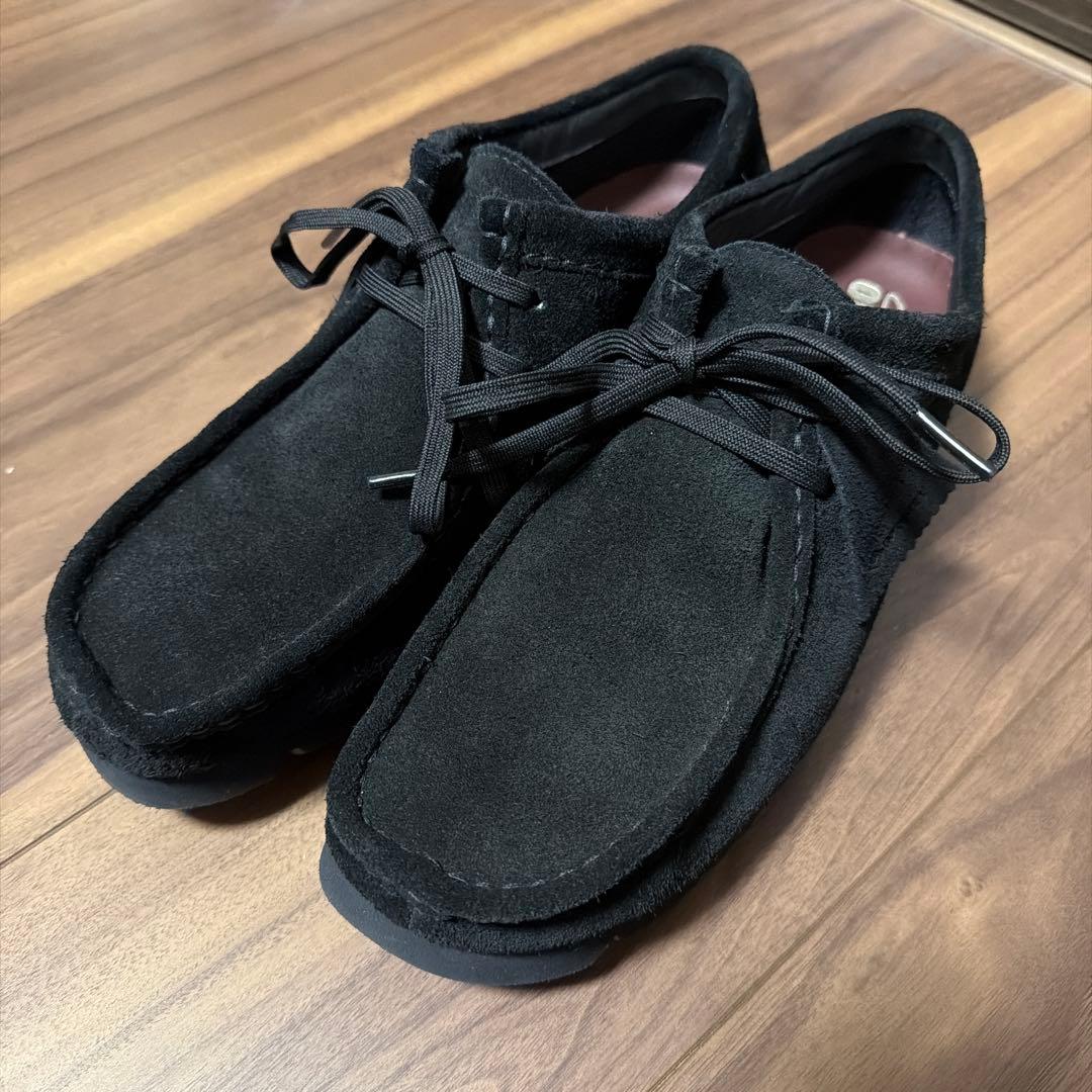 クラークス　ワラビー ゴアテックス ブラック