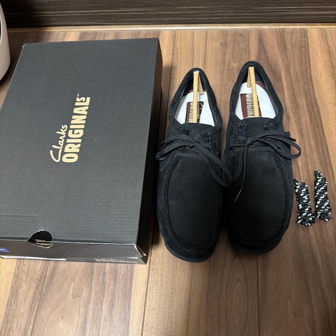 クラークス　ワラビー ゴアテックス ブラック