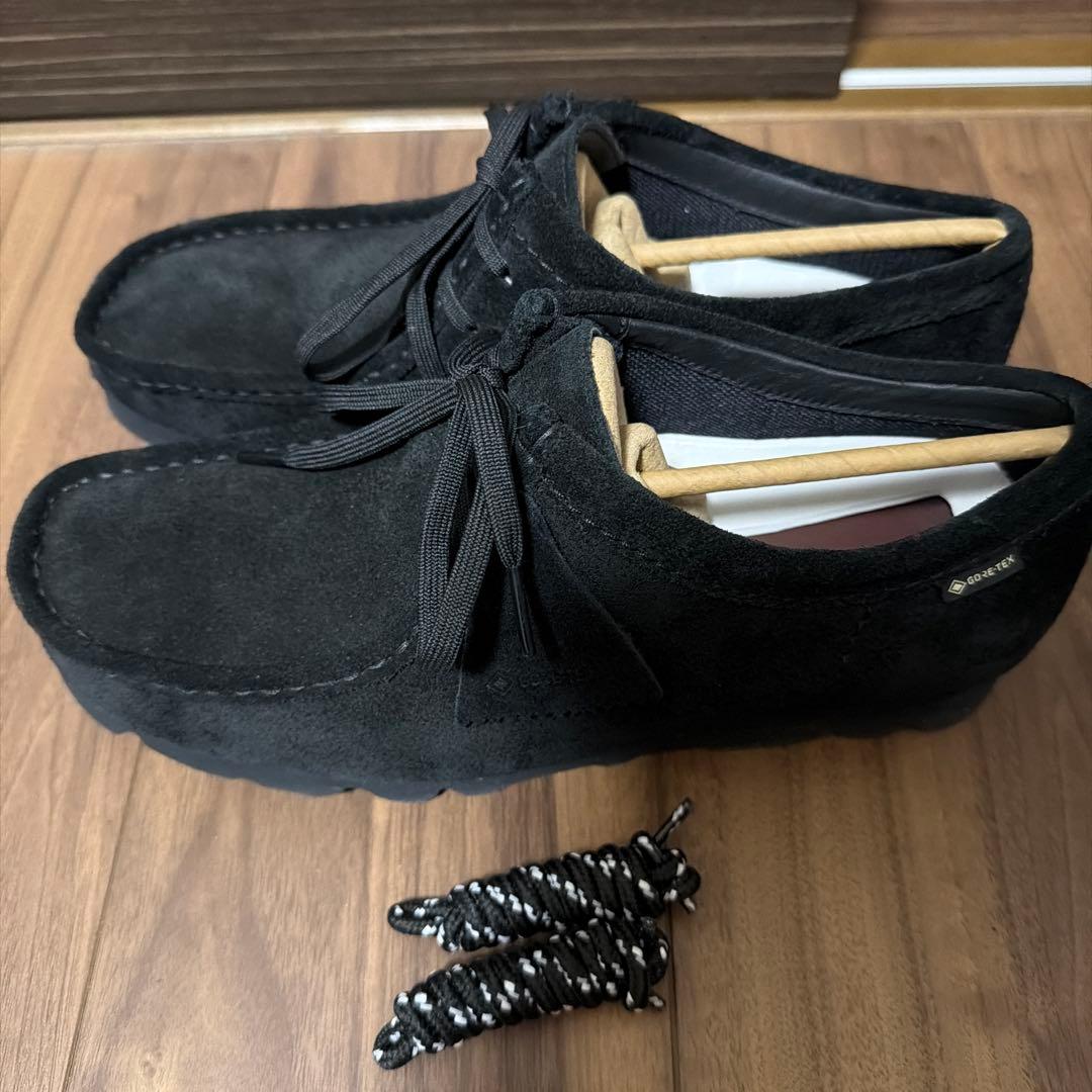 クラークス　ワラビー ゴアテックス ブラック