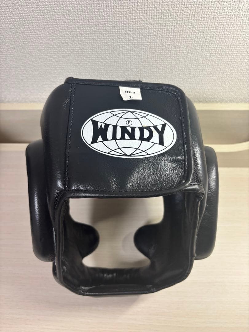 美品WINDY ヘッドギア Lサイズ 黒