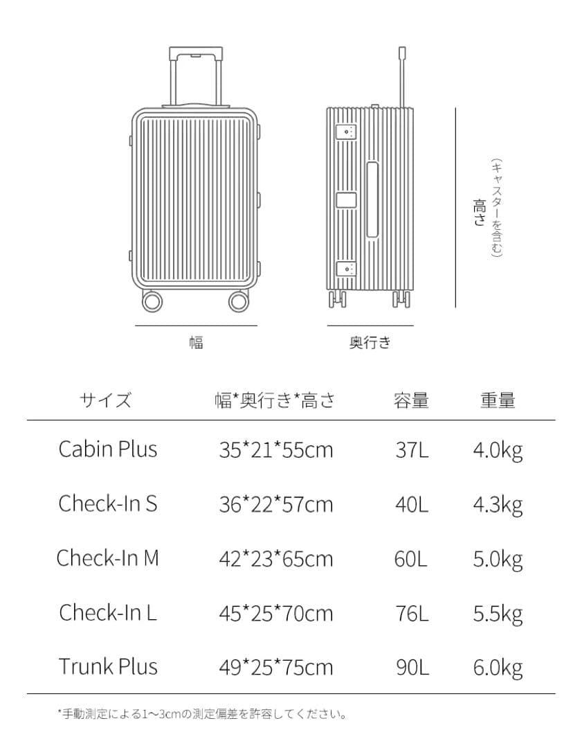 LDUVIN エッセンシャルモダン Cabin Plus シルバーキャリーケース