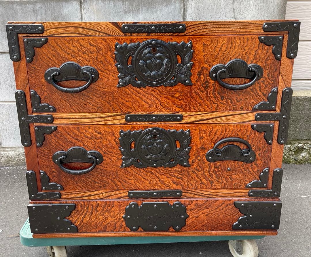 (希少品)けやき箪笥　民芸仙台タンス　工藝ギャラリー　欅