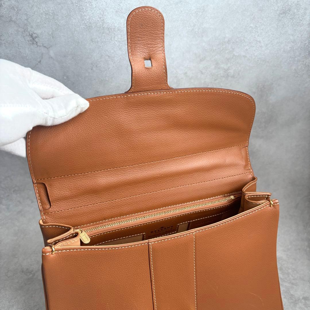 値下げ済み!DELVAUX ブリヨンMM 2way ハンドバッグ ストラップ付き