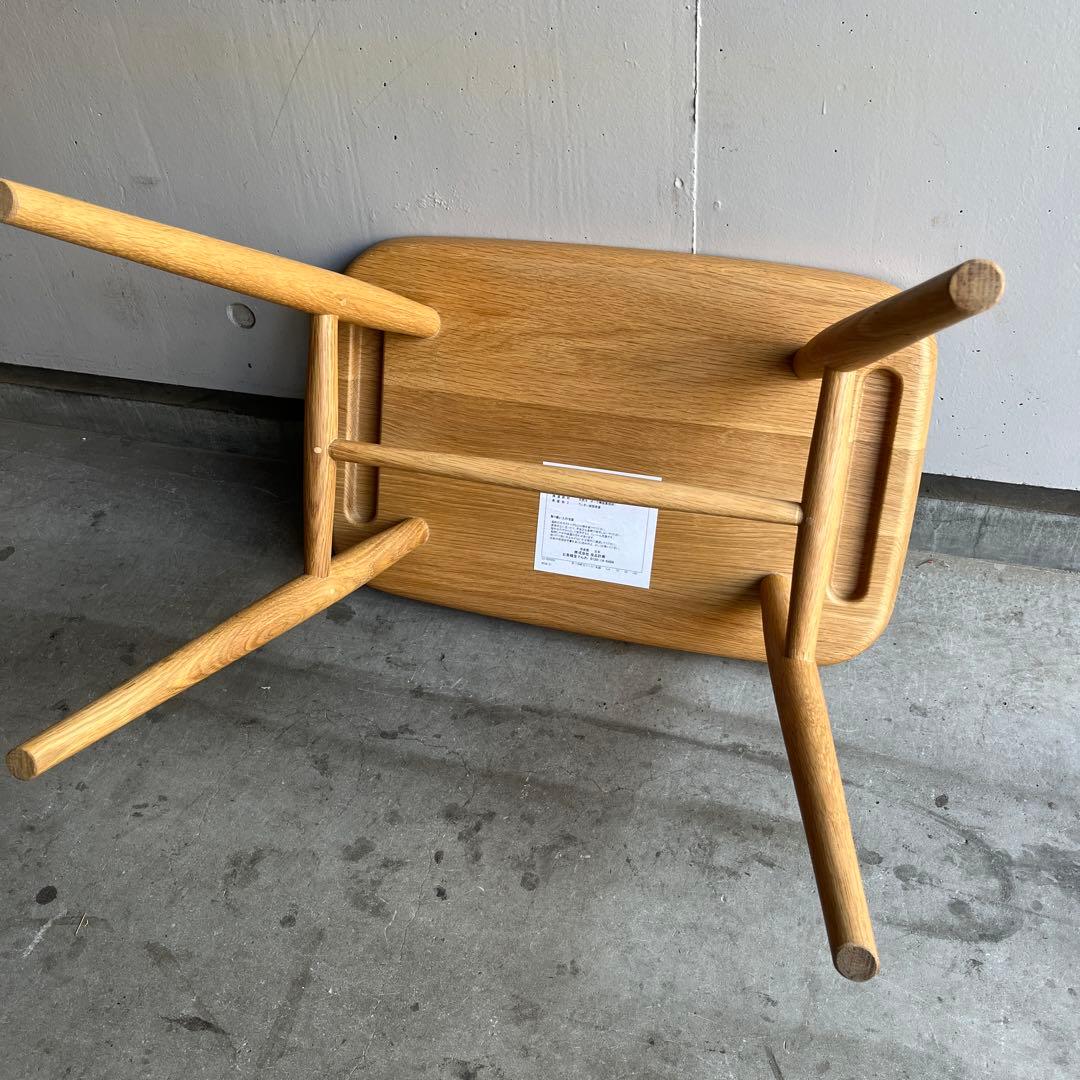 美品・廃盤希少★無印 オーク材スツール・丸脚 リアルファニチャー