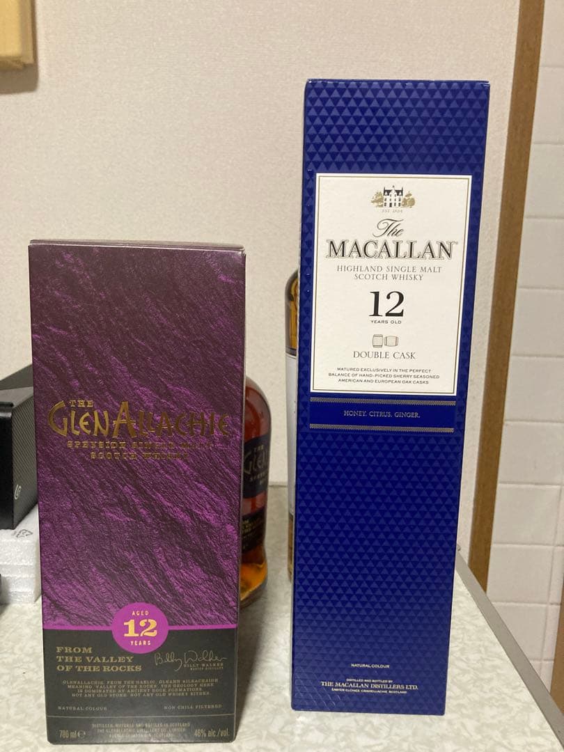 グレンアラヒー 12年 ザ マッカラン 12年 ダブルカスク 2本セット