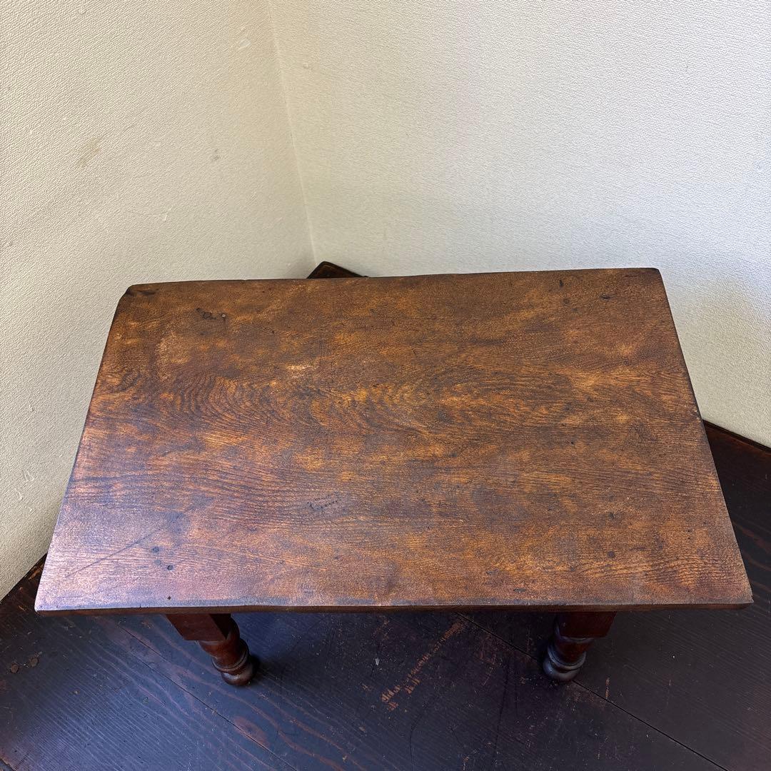 昭和レトロ 文机 小引き出し1杯｜古家具 ローテーブル 飾り台 無垢材