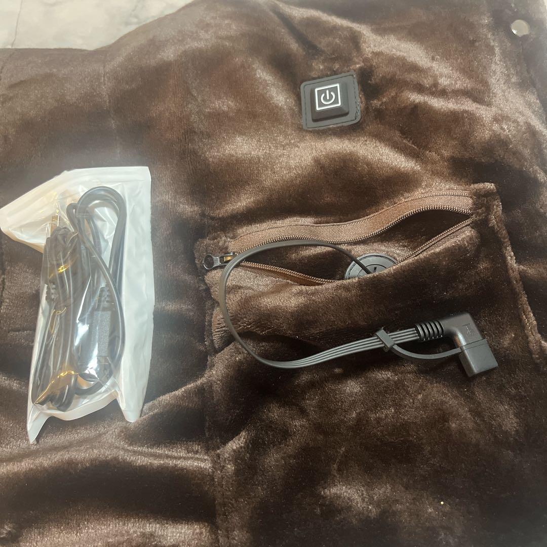 USB式 肩掛け 電気毛布 速暖 電気ひざ掛け ブランケット 150×80cm