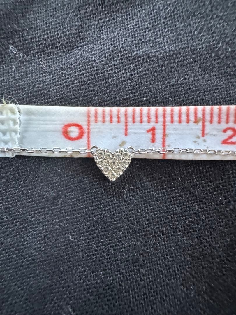 【最終値下げ】AHKAH ハートパヴェ アンクレット ホワイトゴールド アーカー