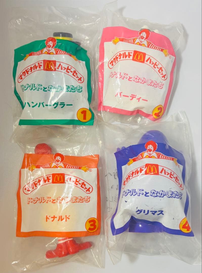 未開封 マクドナルド ハッピーセット 4体セット フルコンプ ドナルド