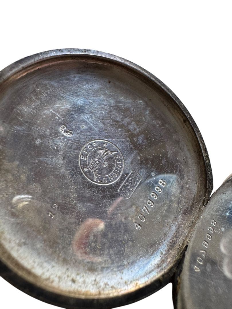 アンティークLongines 懐中時計　シルバー925 GRANDS PRIX