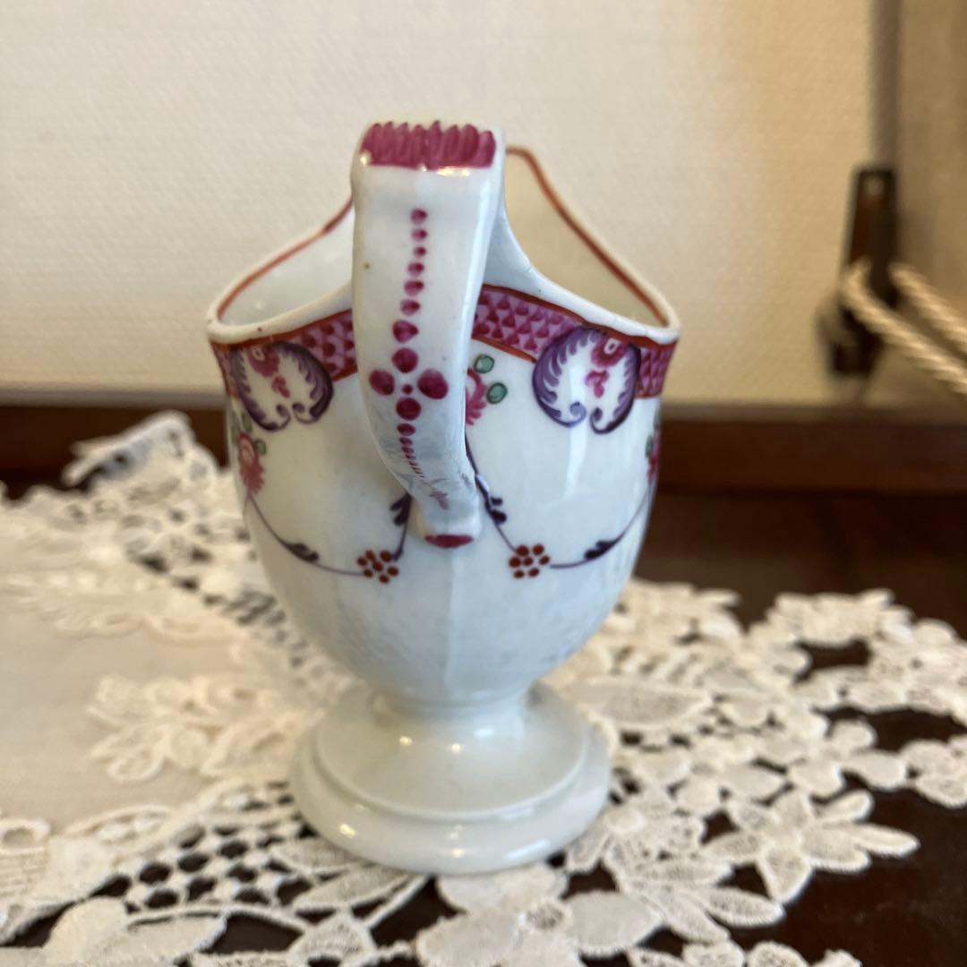 英国アンティーク　ニューホール　1790年頃ミルクピッチャー