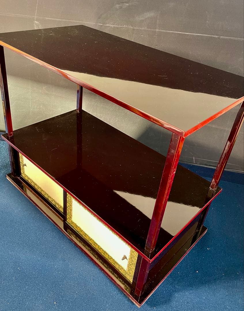 割引❣️「母」 武野紹鴎好 紹鴎棚 塗師 川瀬 表完 共箱 組立式 （11F⑤）