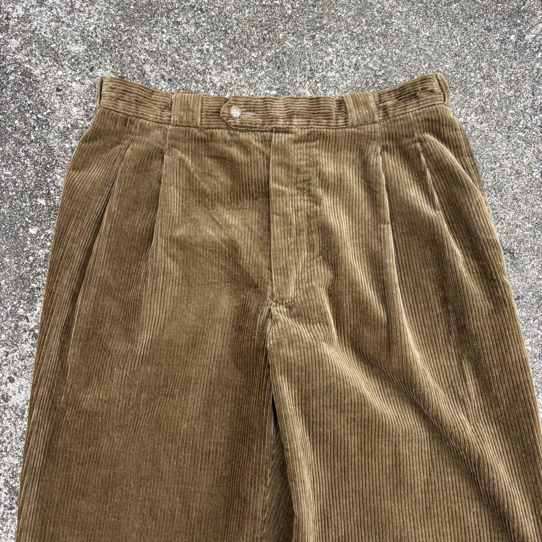 80s フランス製 Euro vintage コーデュロイパンツ 太畝 opti