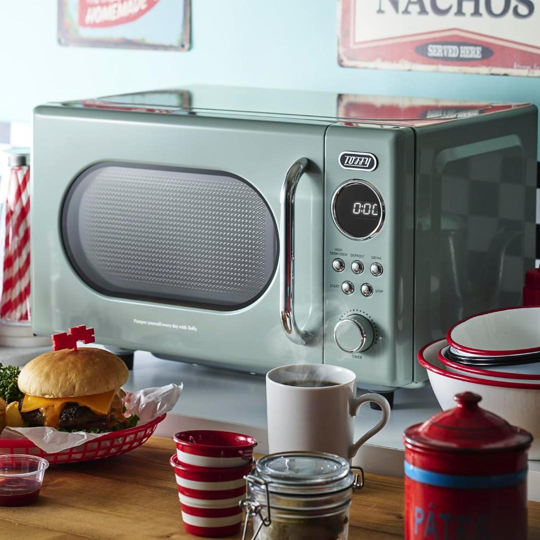 【Toffy/トフィー】 電子レンジ K-DR3 コンパクト 16L フラット