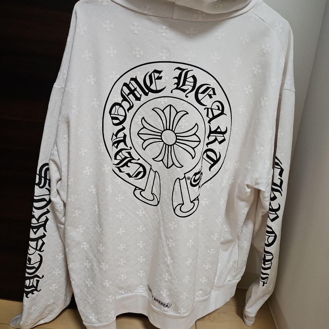 Chrome Hearts ホワイト パーカー　アリンコ