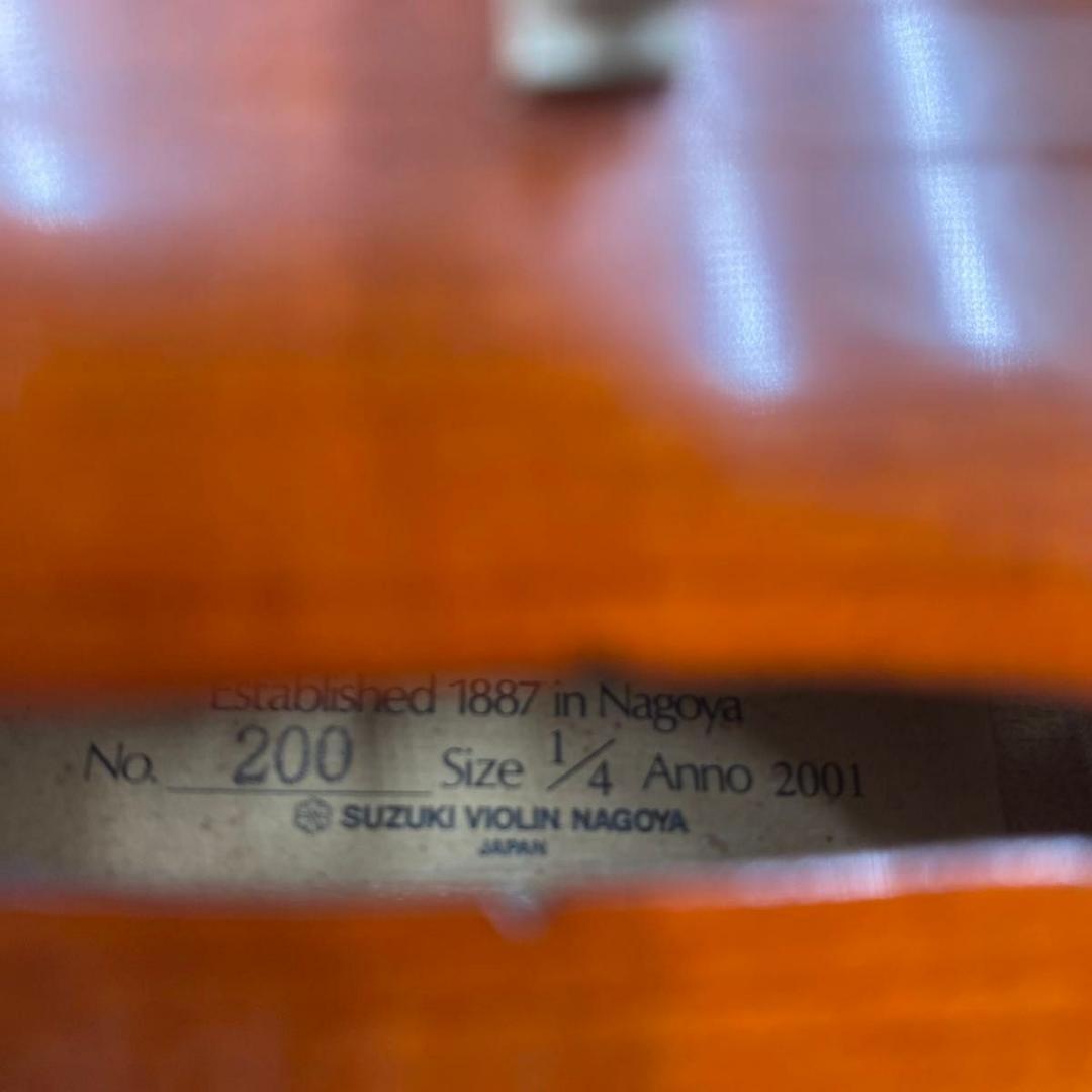 【弦新品】SUZUKI No.200 1/4 2001年製 スズキ バイオリン