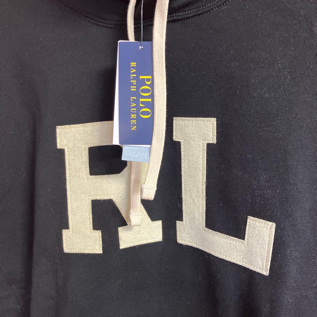 【入手困難】 ラルフローレン　パーカー　フーディーRL ロゴPOLO ブラックM