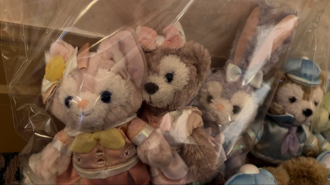 【新品未使用】ダッフィー＆フレンズ ポージープラッシー7体