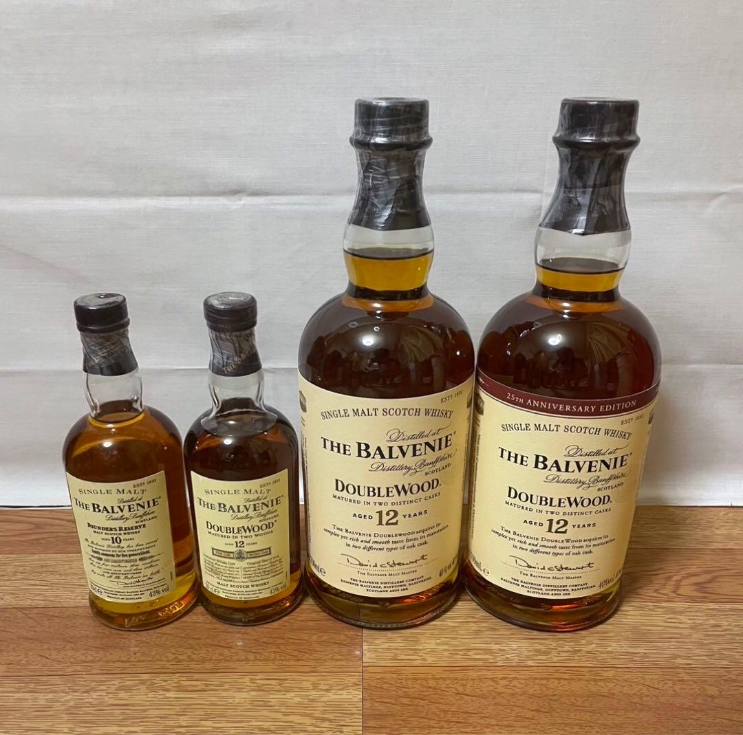 バルヴェニー 10年&12年 200ml、バルヴェニー12年 700ml 4本