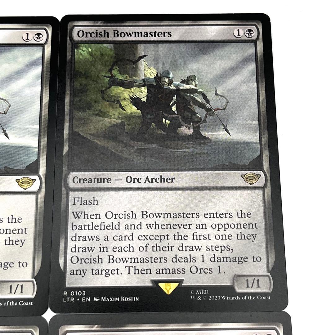 オークの弓使い　4枚セット 英語　MTG