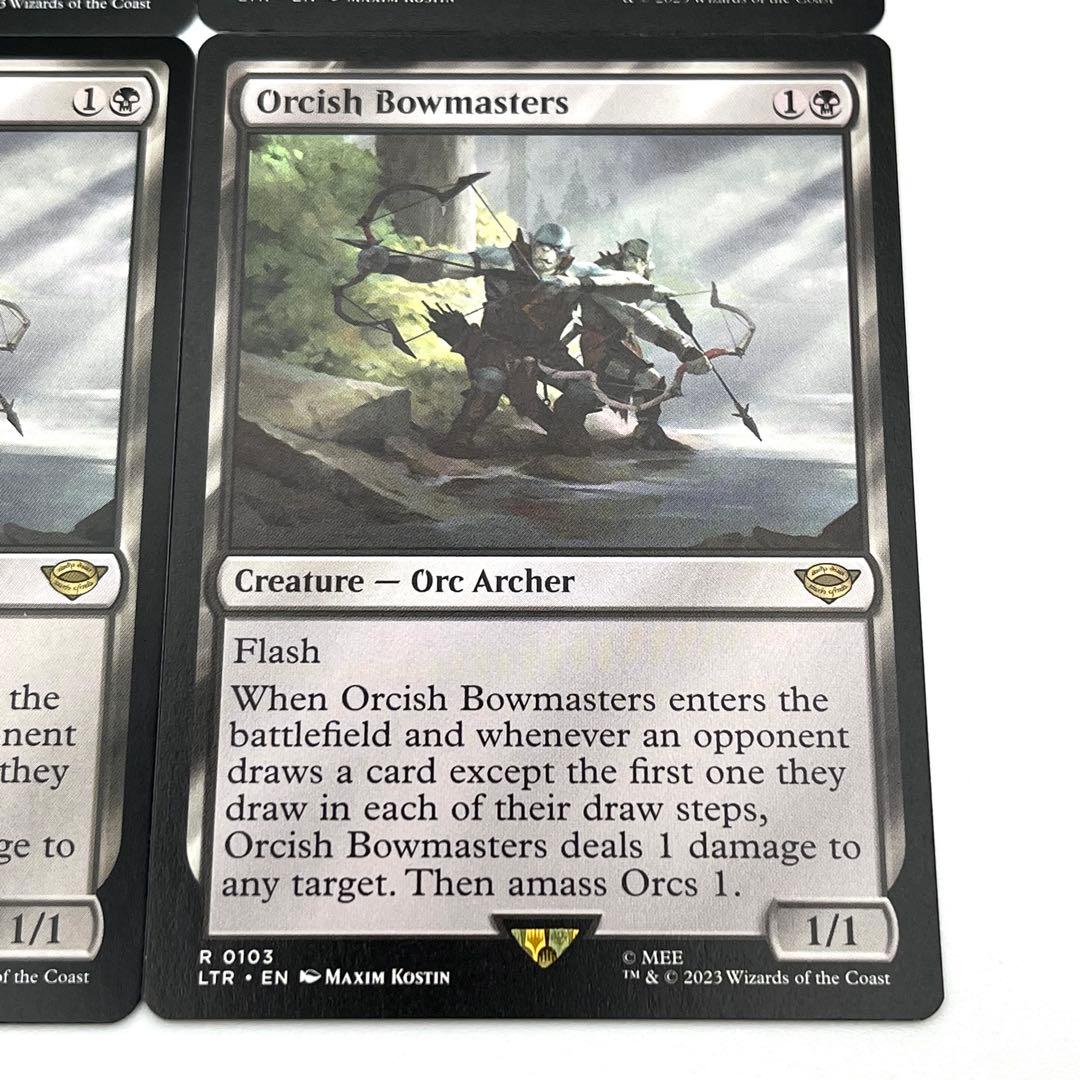 オークの弓使い　4枚セット 英語　MTG