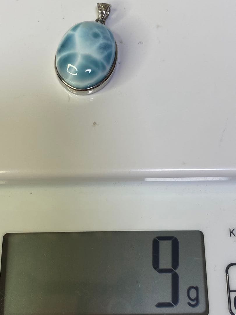 ラリマー　ドミニカ共和国産　ハイグレード　天然石　ペンダントトップ