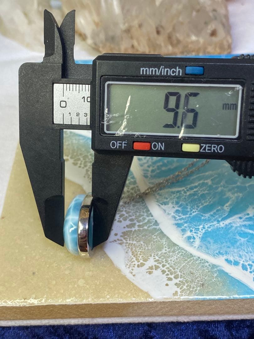 ラリマー　ドミニカ共和国産　ハイグレード　天然石　ペンダントトップ