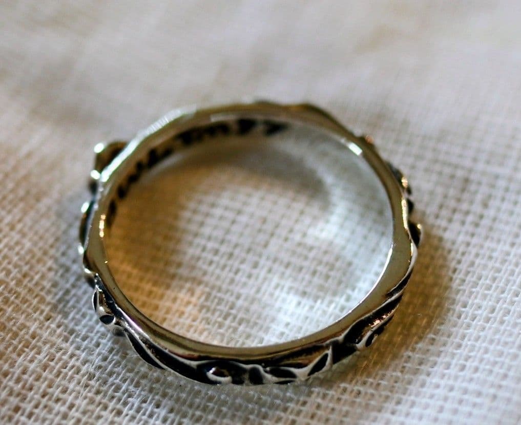 ビルウォールレザーThin Cross Ring ギャランティ付属US9.5