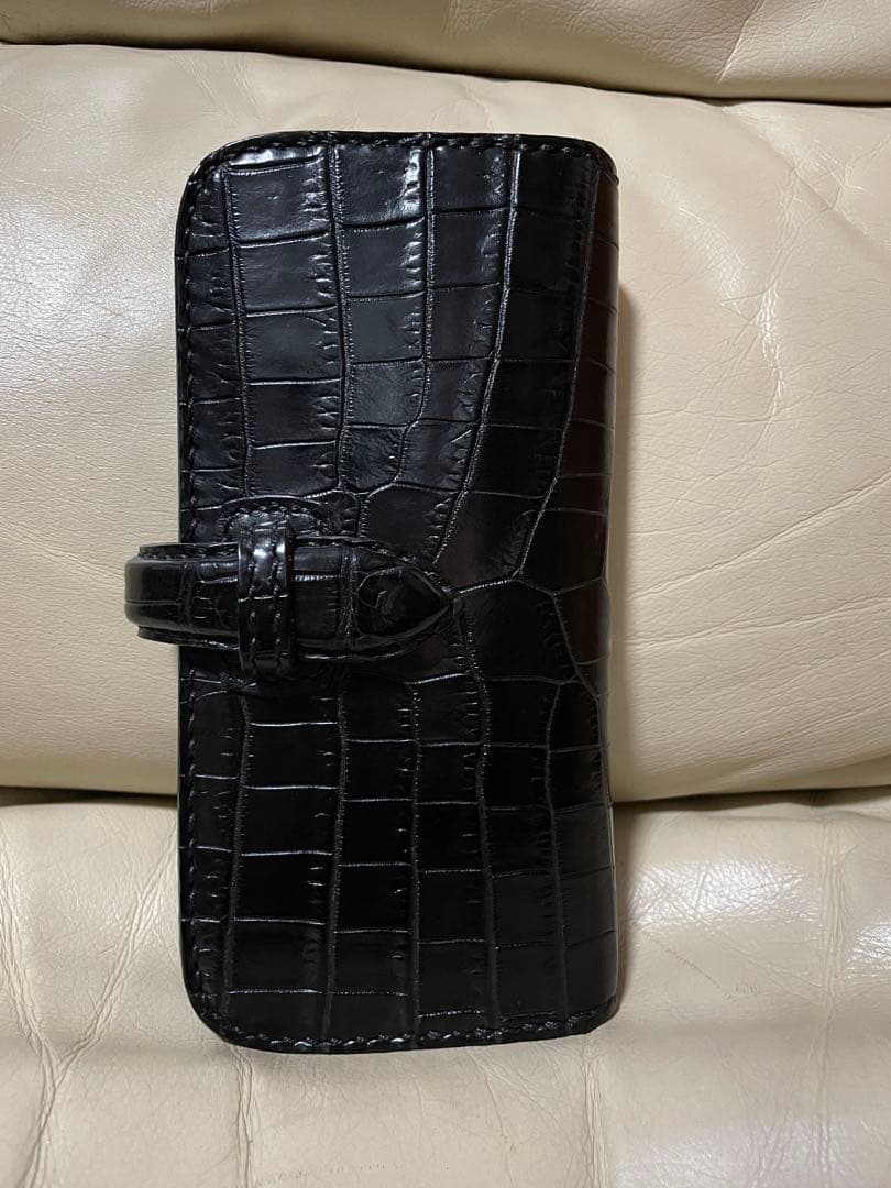 専用【新品同様】革物工房大輔　クロコダイル　ロングウォレット