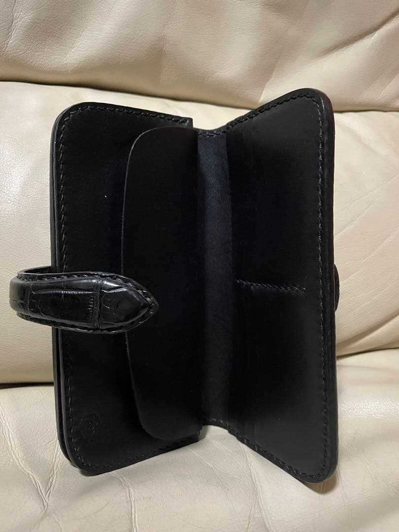 専用【新品同様】革物工房大輔　クロコダイル　ロングウォレット