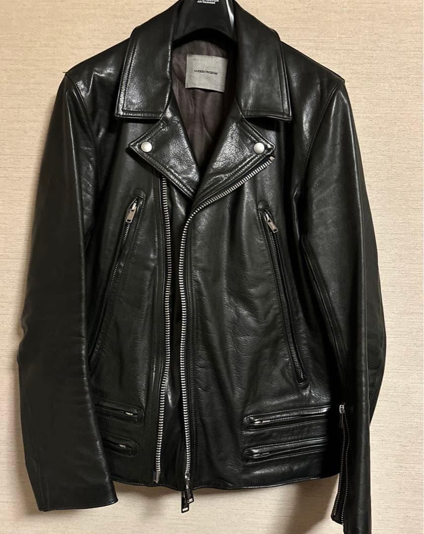 2013AW undercoverライダースジャケットBLACK