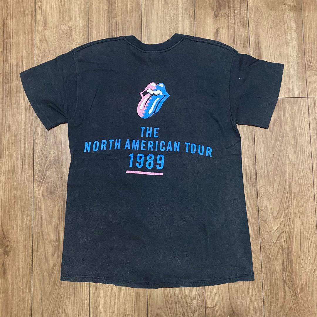 【80's】 ROLLING STONES steel wheel tour T