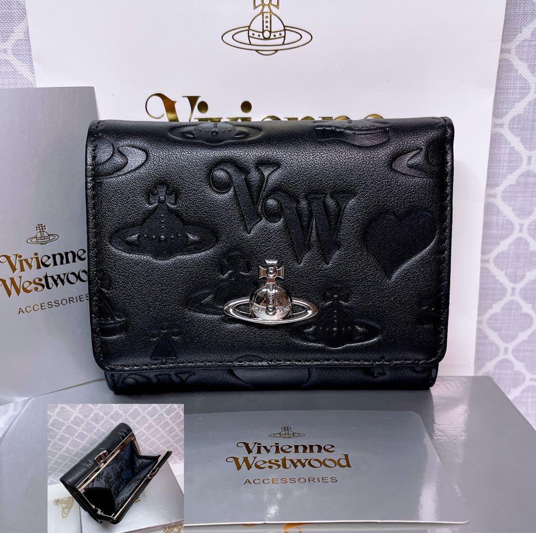 【新作✩内柄も素敵】Vivienne Westwood 三つ折り財布 マット