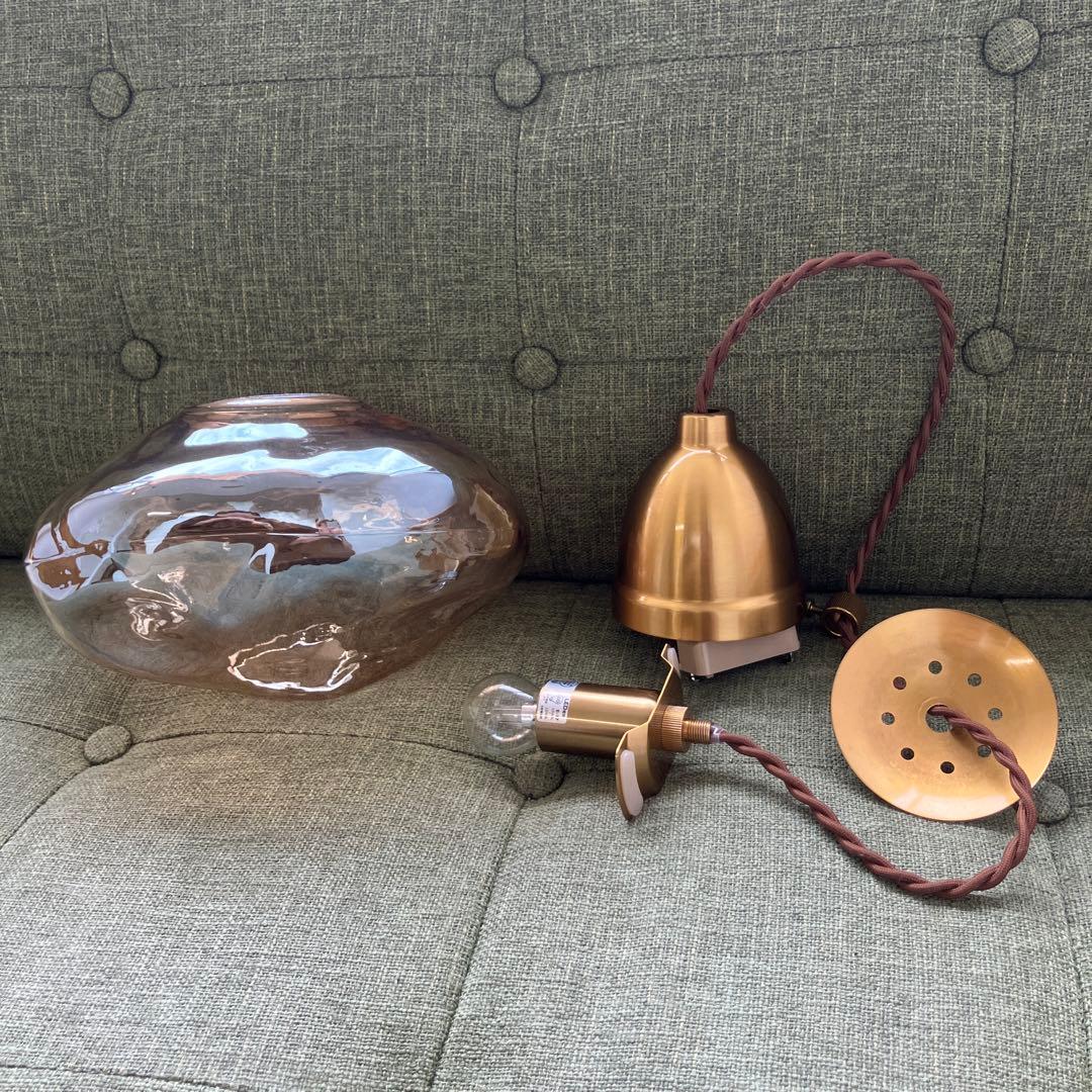 インターフォルム　ネロン　ペンダントライト　アンバー　白熱灯/LED